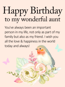 Birthday Wishes For Aunt - Happy Birthday Wishes Messages