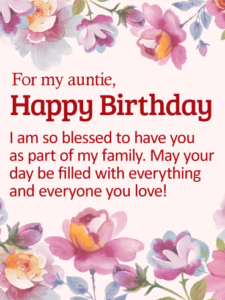 Birthday Wishes For Aunt - Happy Birthday Wishes Messages